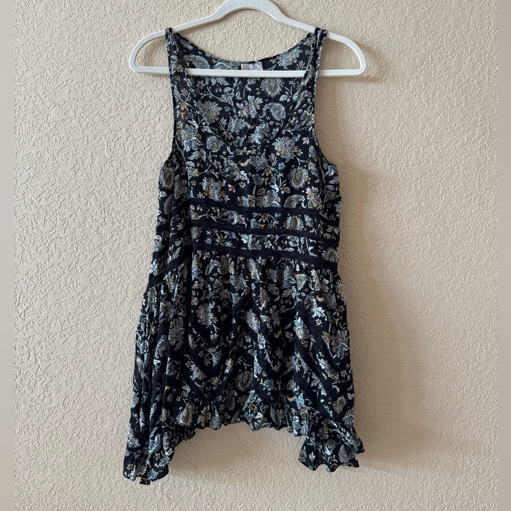 Intimately Free People Floral Trapeze Dress, Size Small